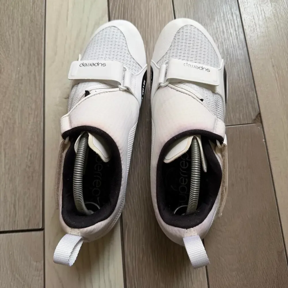 Nike SuperRep Cycling Shoes White Black Road Bike Clipless Men’s Size 9.5